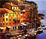 Michael Pacher Paintings - Mediterranean Port by Michael O'Toole